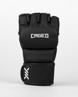 Caged MMA-Handschuhe Shadow - Mattschwarz/Weiss