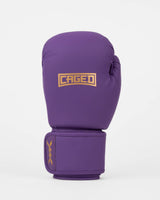 Caged Boxhandschuhe Shadow - Lila/Gold