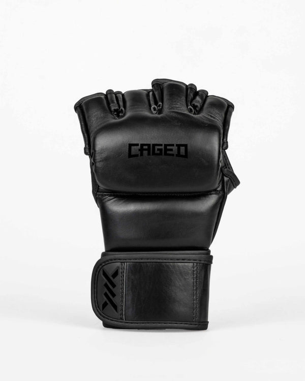 Caged MMA Handschuhe 'X‘ Series - Schwarz/Schwarz