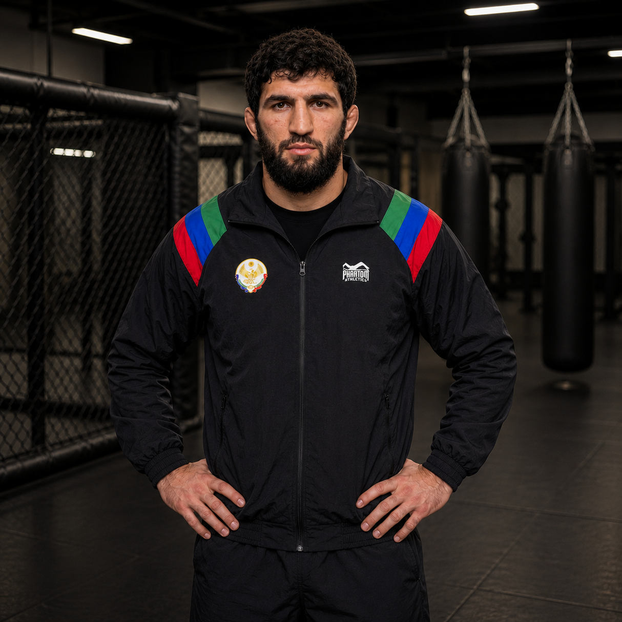 Phantom Athletics Trainingsjacke DMC Team Dagestan - Schwarz