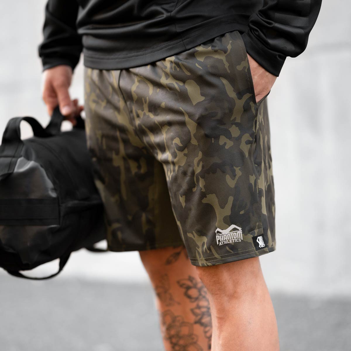 Phantom Athletics Trainingsshorts Shadow - Armee Camo
