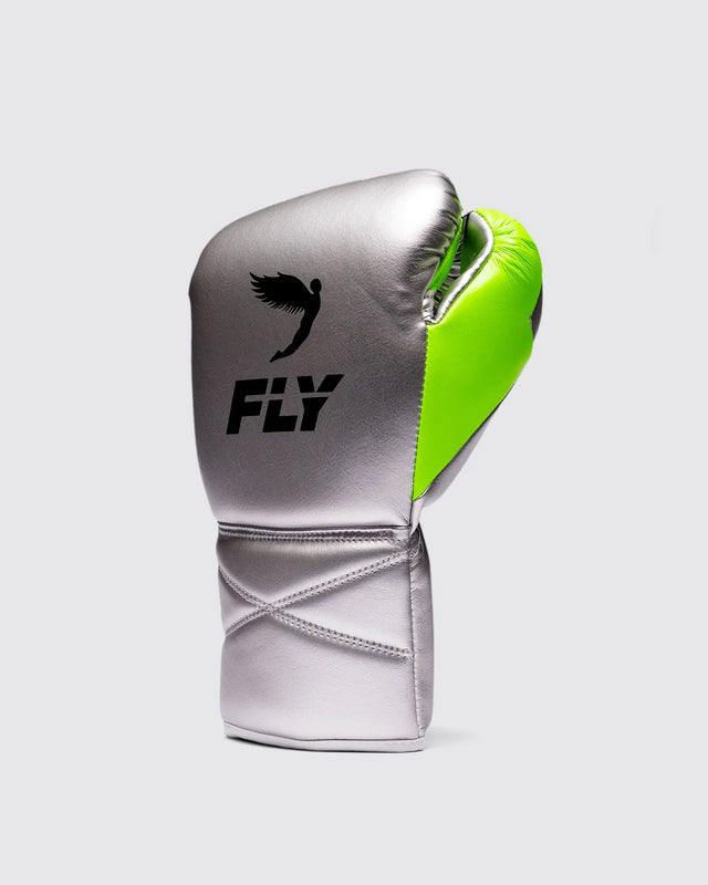 Fly Boxhandschuhe Superlace Pro X 2 - Silber/Neongrün