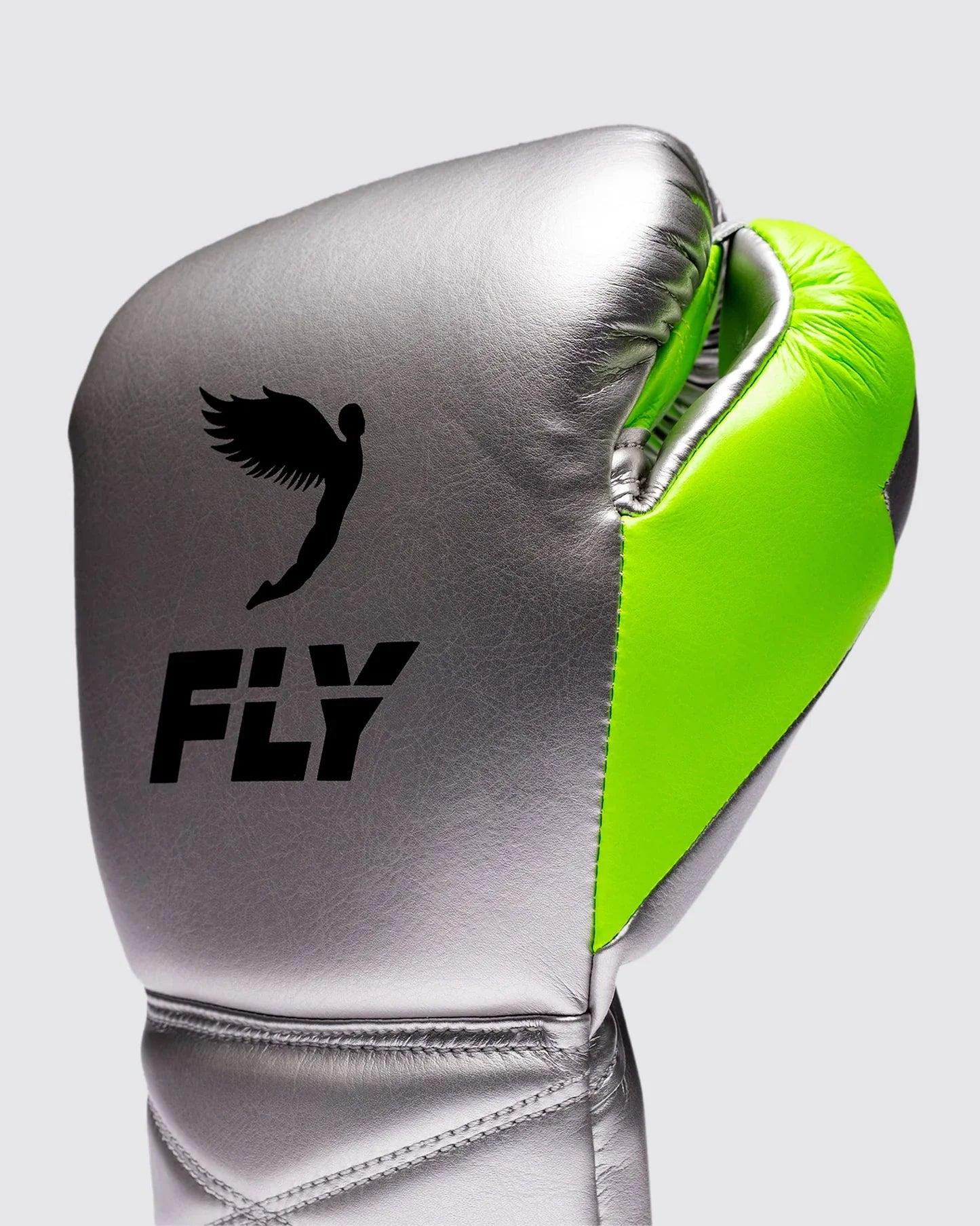 Fly Boxhandschuhe Superlace Pro X 2 - Silber/Neongrün