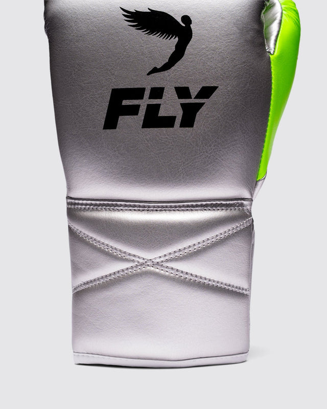 Fly Boxhandschuhe Superlace Pro X 2 - Silber/Neongrün