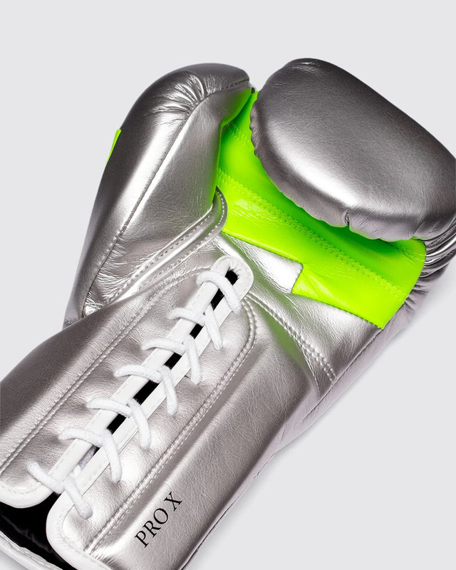Fly Boxhandschuhe Superlace Pro X 2 - Silber/Neongrün