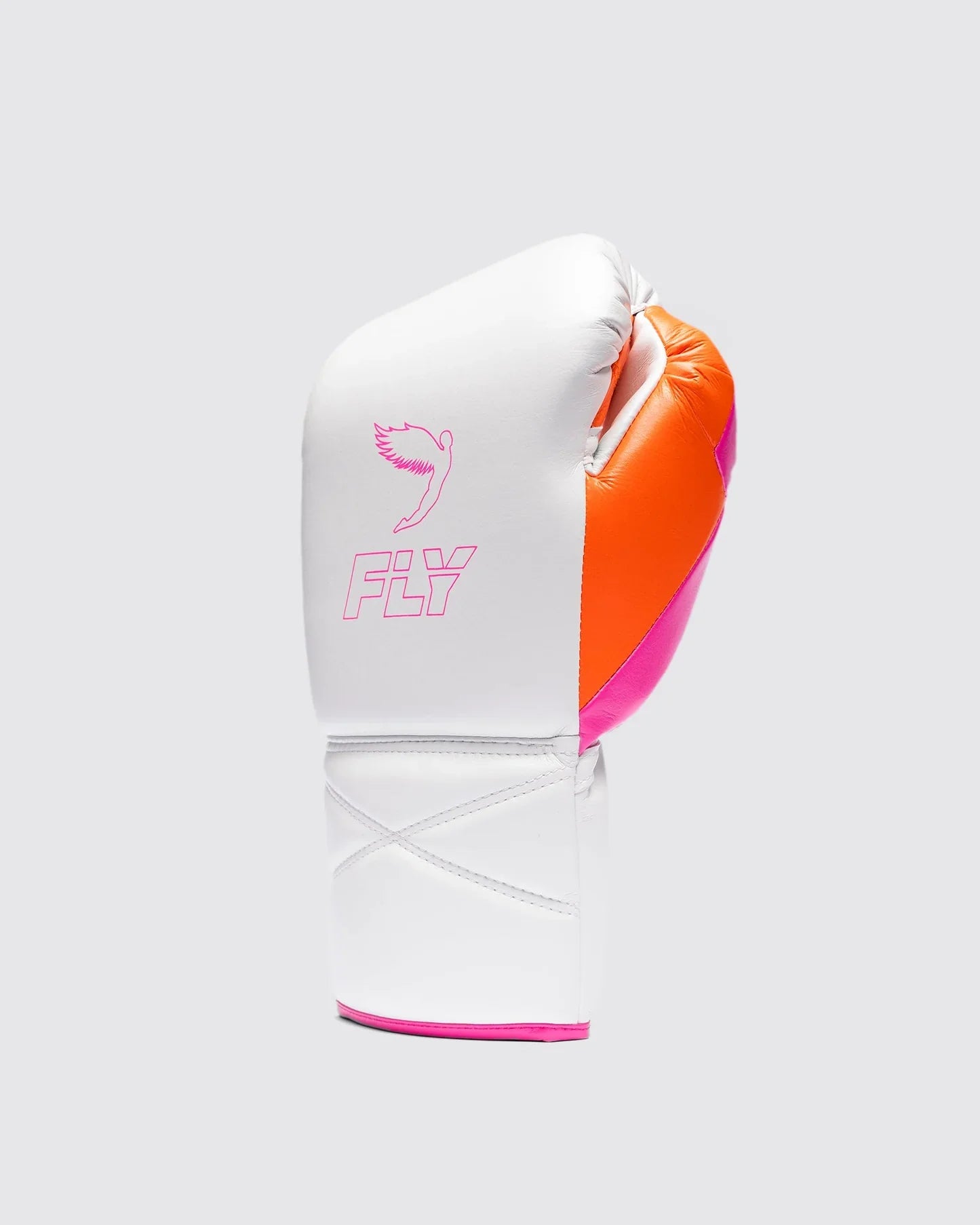 Fly Boxhandschuhe Superlace Pro X 2 - Weiß/Rosa/Orange