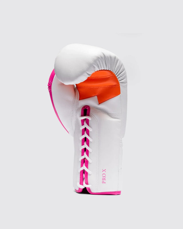 Fly Boxhandschuhe Superlace Pro X 2 - Weiß/Rosa/Orange