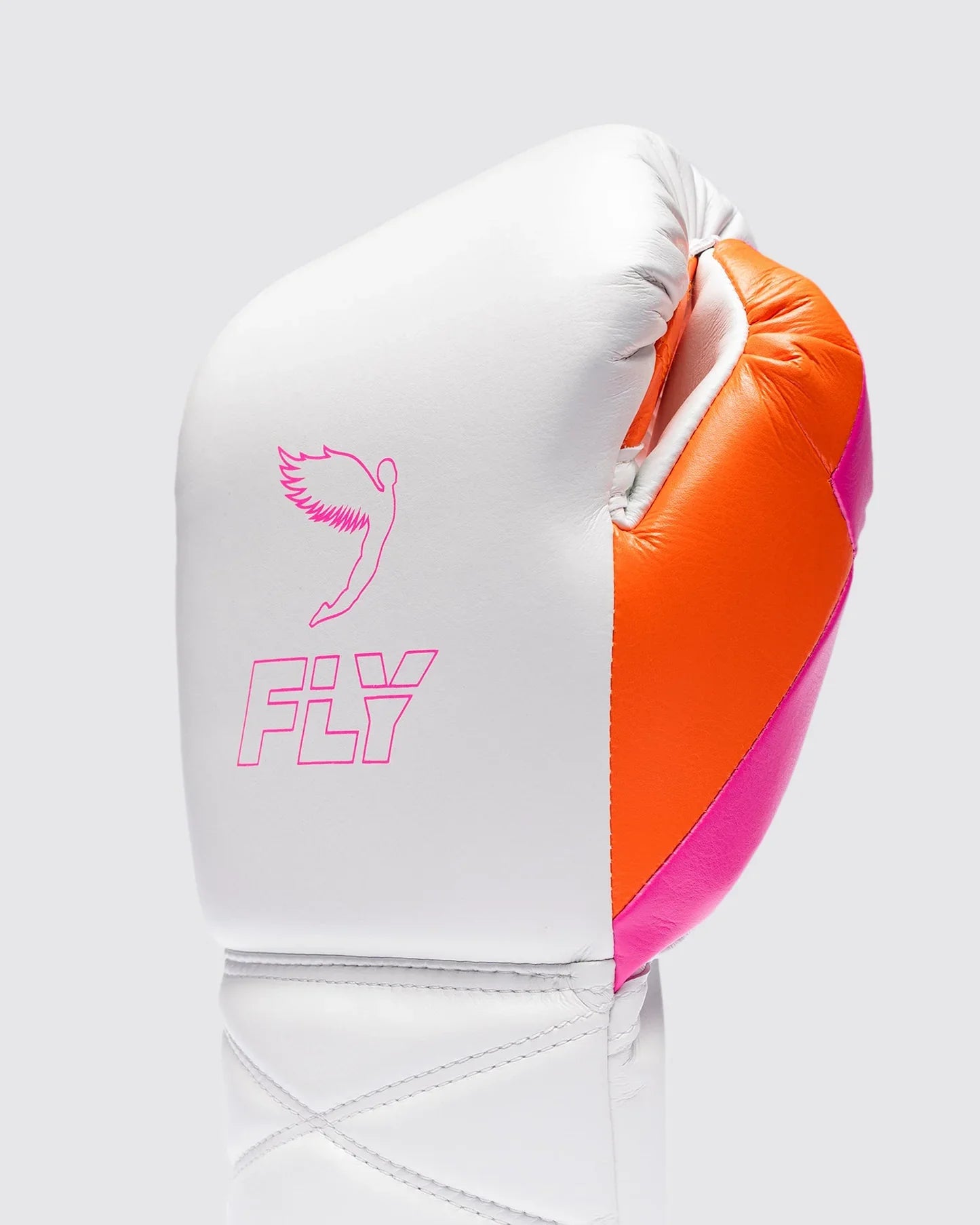 Fly Boxhandschuhe Superlace Pro X 2 - Weiß/Rosa/Orange