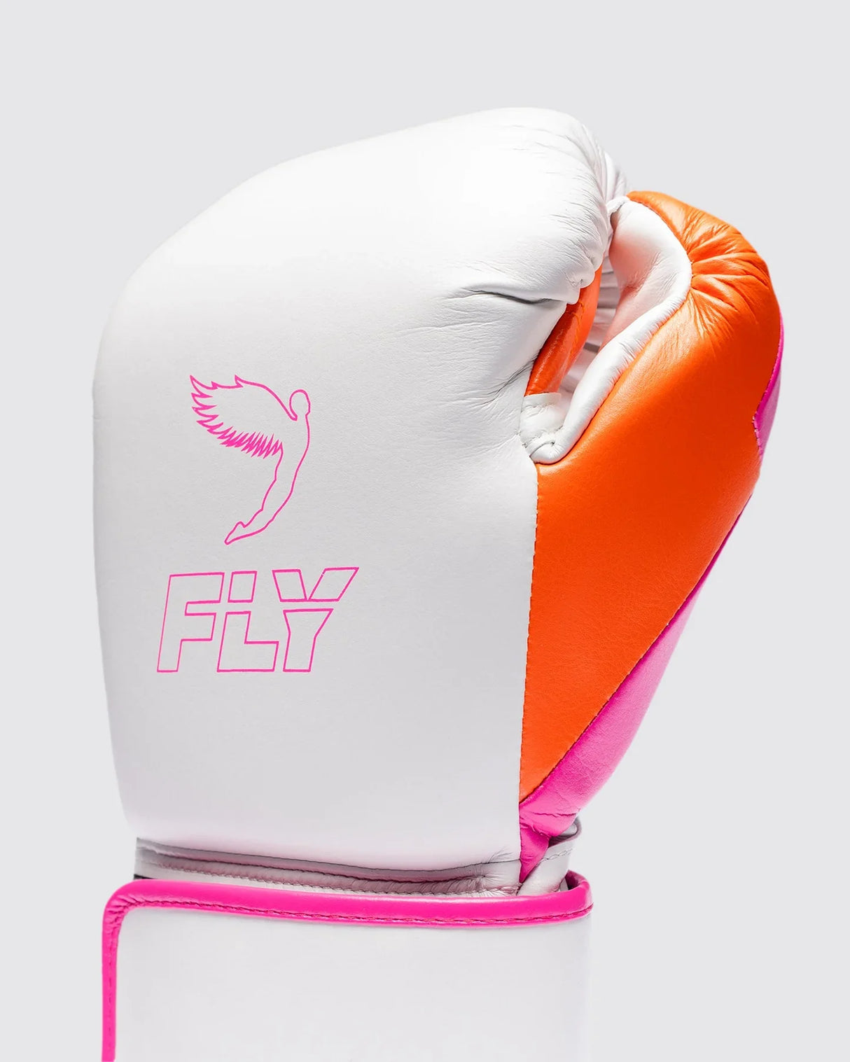 Fly Boxhandschuhe Superloop Pro X 2 - Weiß/Rosa/Orange