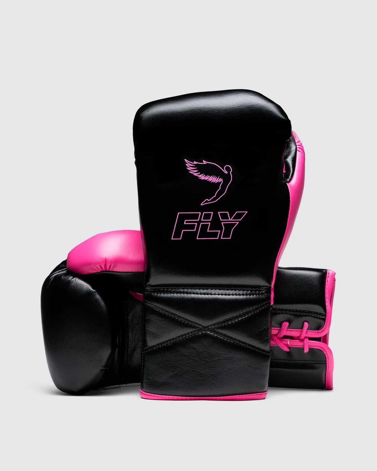 Fly Boxhandschuhe Superlace Pro X 2 - Schwarz/Rosa