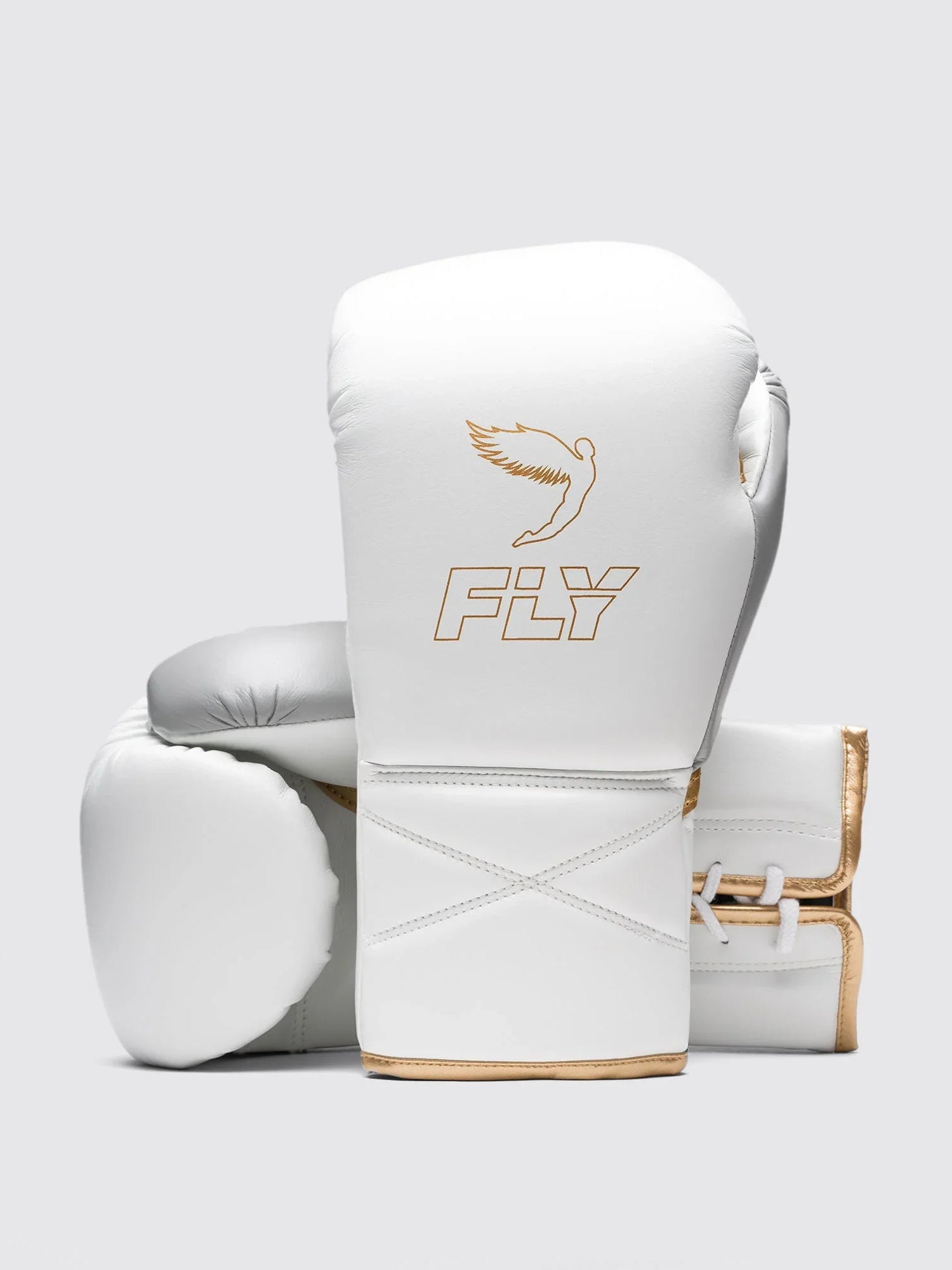 Fly Boxhandschuhe Superlace Pro X 2 - Weiß/Grau/Gold