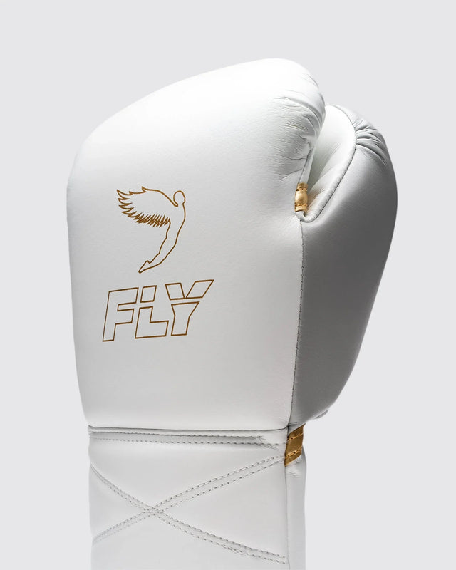 Fly Boxhandschuhe Superlace Pro X 2 - Weiß/Grau/Gold