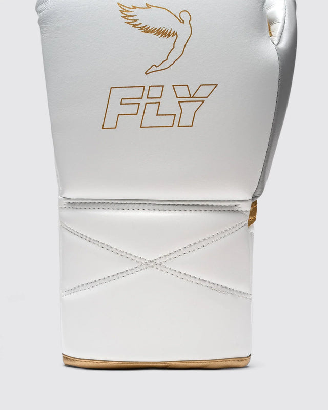 Fly Boxhandschuhe Superlace Pro X 2 - Weiß/Grau/Gold