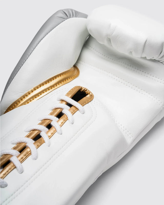 Fly Boxhandschuhe Superlace Pro X 2 - Weiß/Grau/Gold