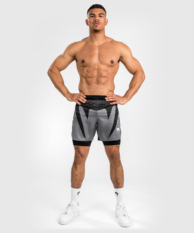 Venum MMA Shorts Attack - Schwarz/Grau