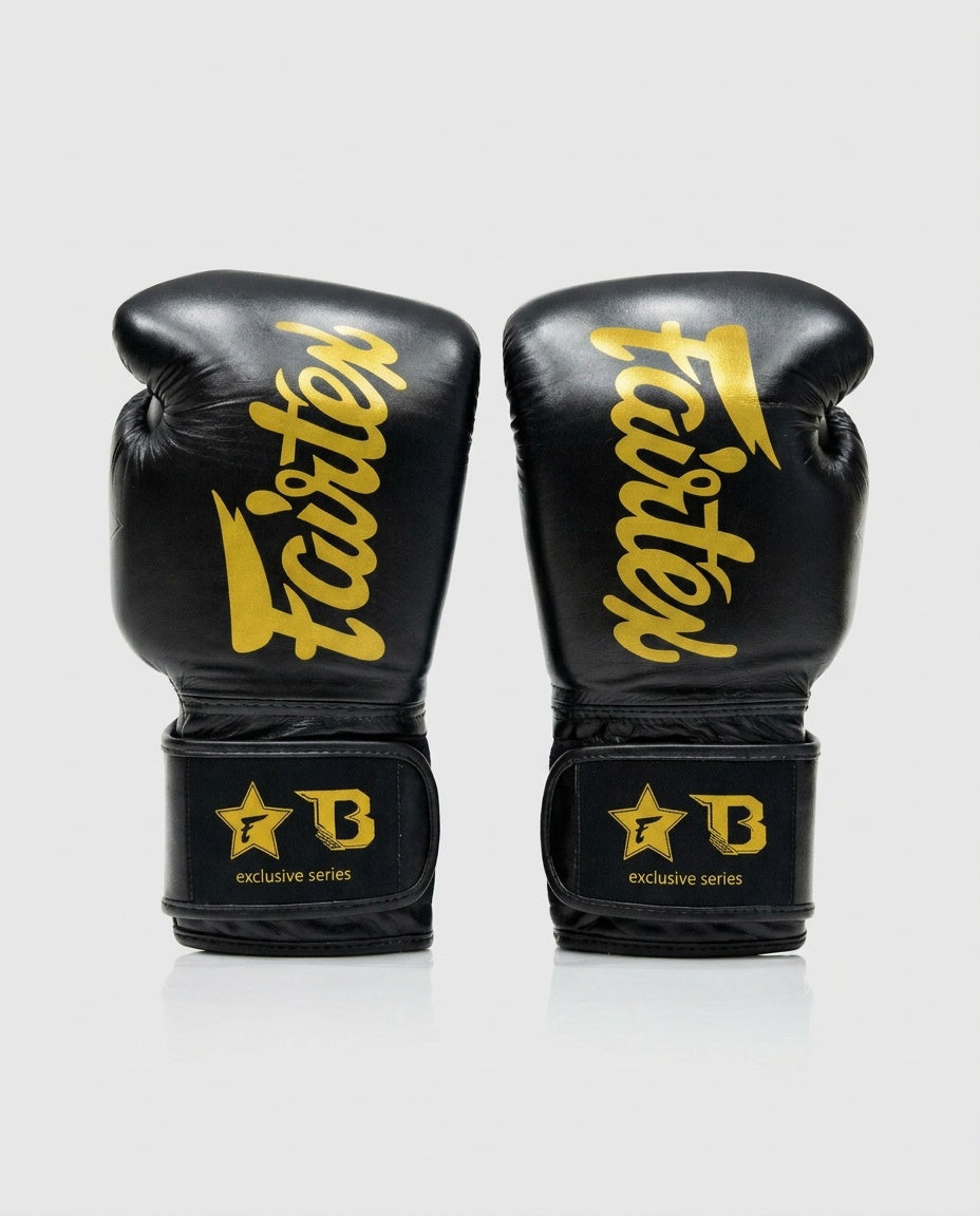 Fairtex Boxhandschuhe FXB V2 – Schwarz/Gold