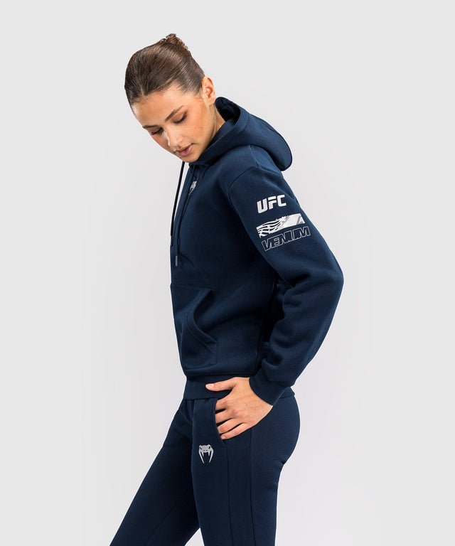 UFC Venum Hoodie Damen Fusion Fight Week – Marineblau