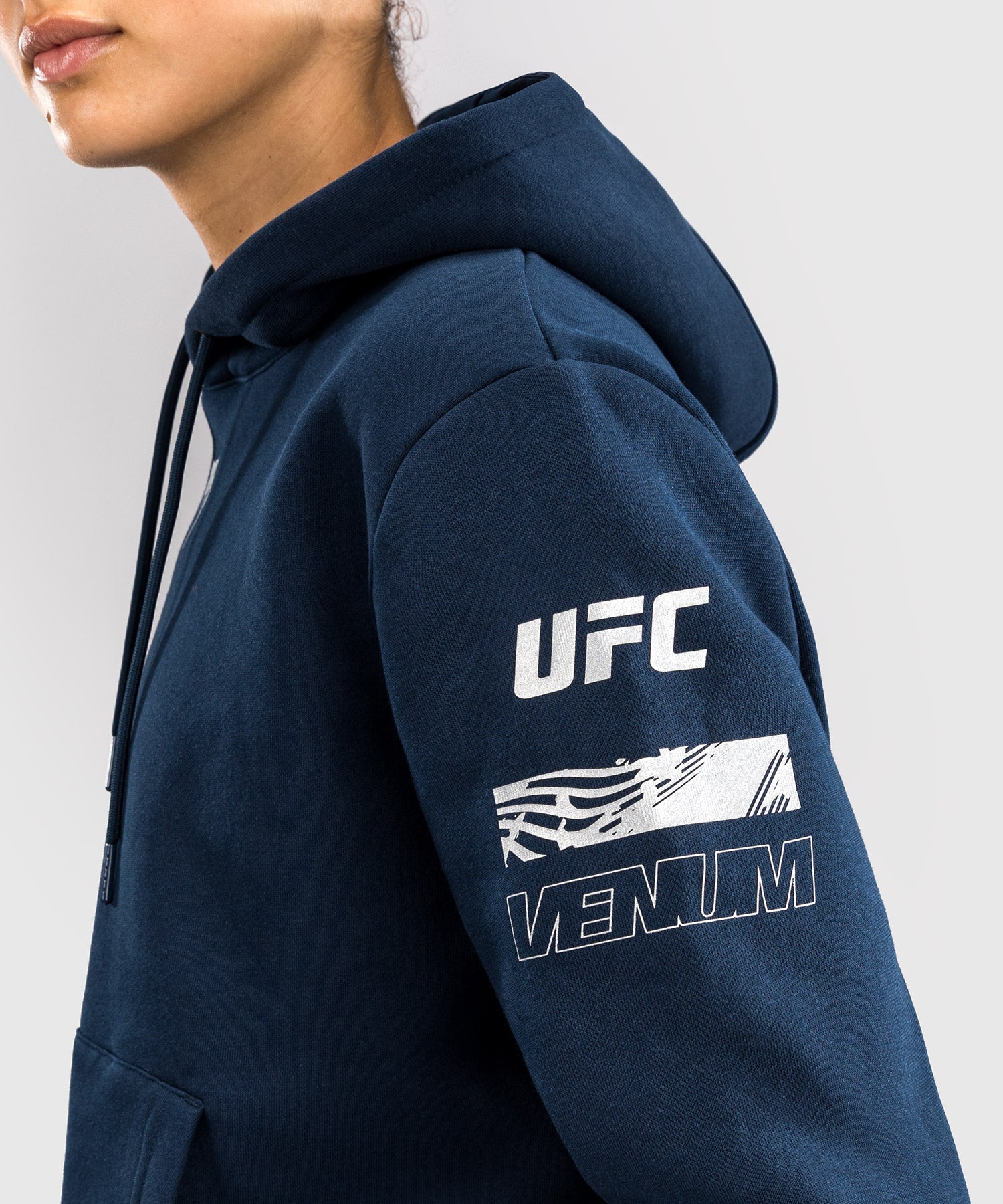 UFC Venum Hoodie Damen Fusion Fight Week – Marineblau
