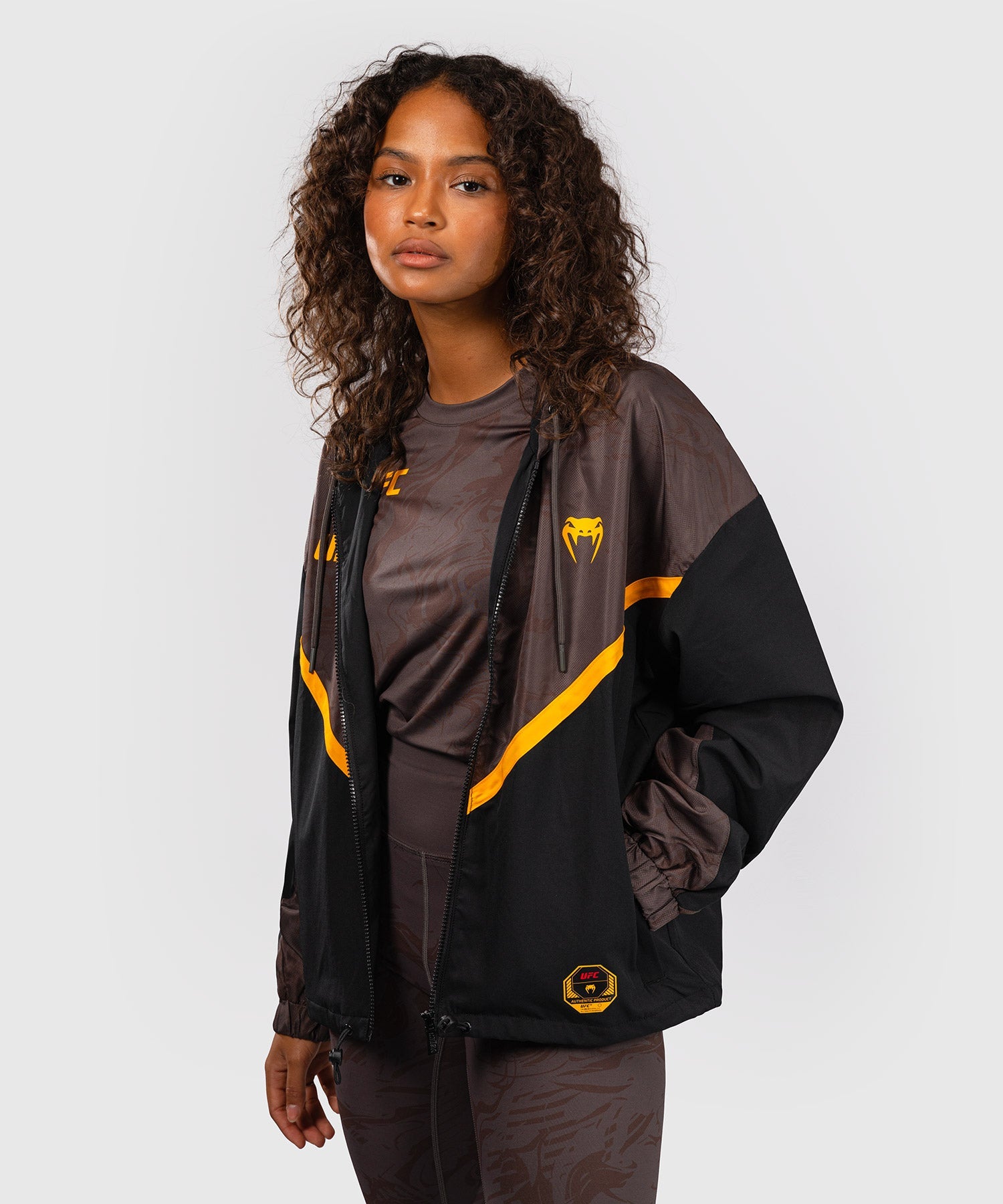 UFC Venum Weste Damen Fusion Fight Week – Schwarz/Braun