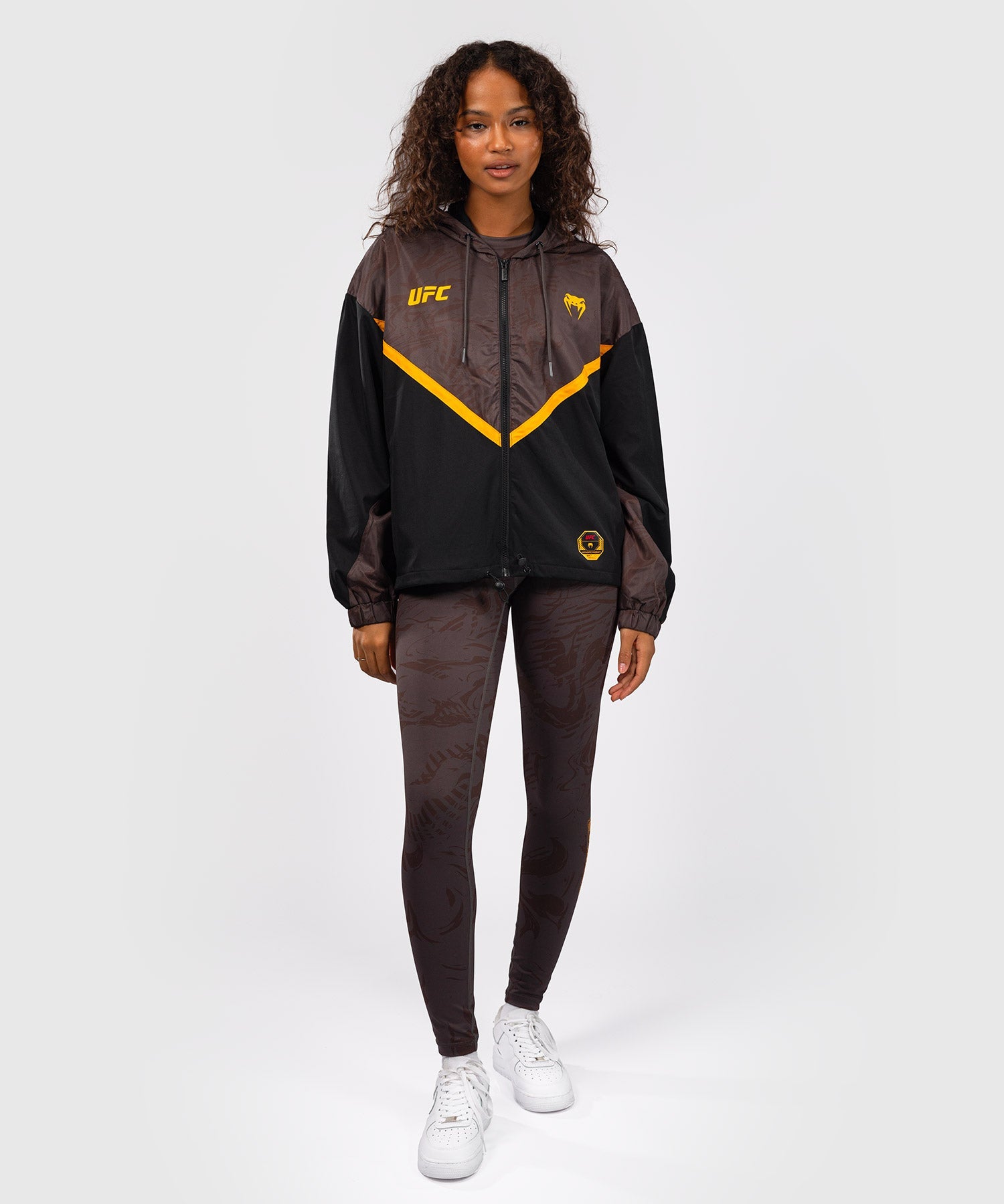 UFC Venum Weste Damen Fusion Fight Week – Schwarz/Braun