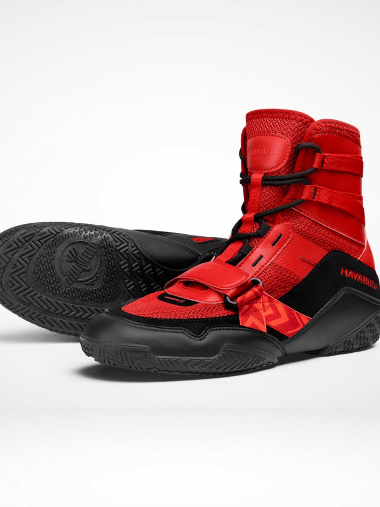 Hayabusa Boxschuhe Strike - Rot/Schwarz