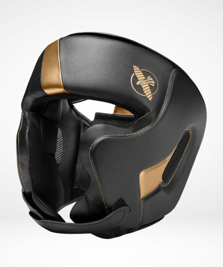 Hayabusa Kopfschutz T3 mit Wangenschutz - Schwarz/Gold