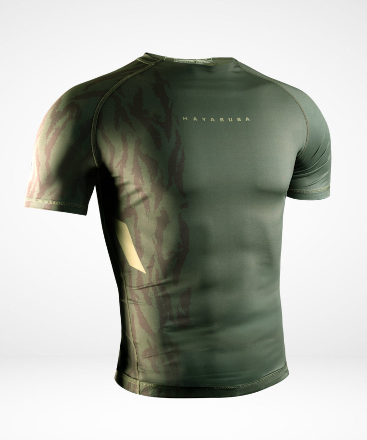 Hayabusa Rashguard Apex Korte Mouwen - Tactisch Groen