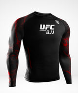 Hayabusa UFC BJJ Rashguard Lange Mouwen - Zwart/Rood