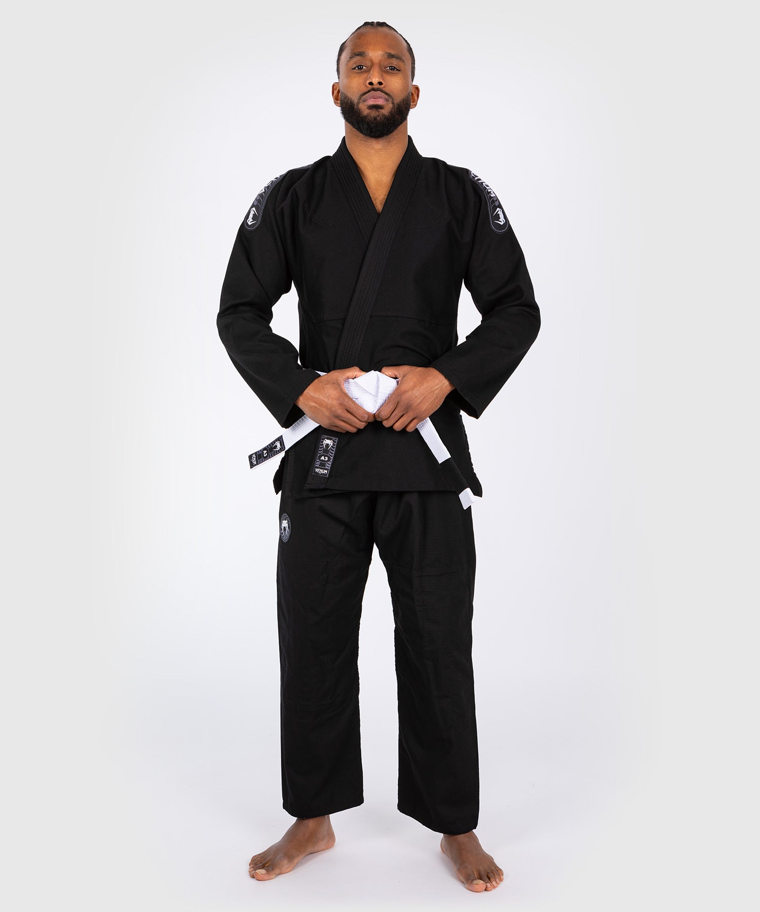 Venum BJJ Gi First - Schwarz - inkl. weißem Gürtel