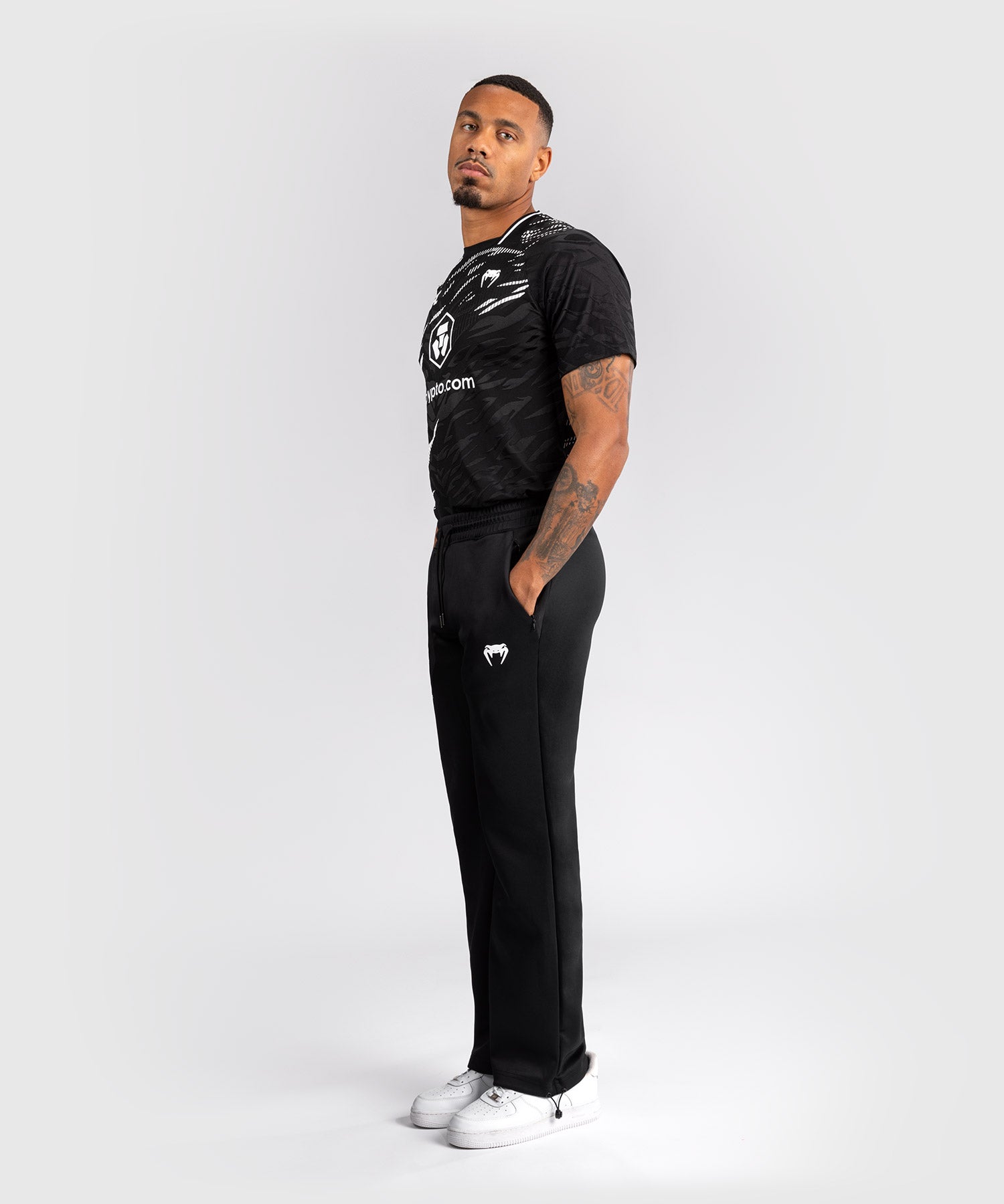 UFC Venum Trainingshose Straight Leg Fusion Fight Night – Schwarz
