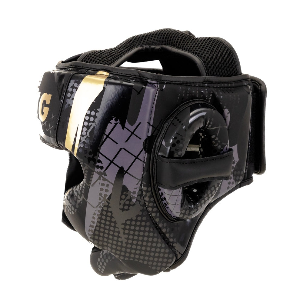 King Pro Boxing Kopfschutz KPB/HG Shogun – Schwarz/Gold
