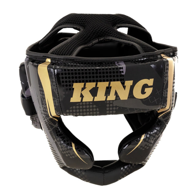 King Pro Boxing Kopfschutz KPB/HG Shogun – Schwarz/Gold