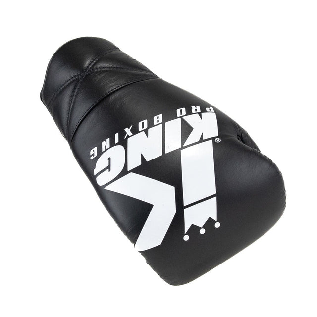 King Pro Boxing Boxhandschuhe XK mit Schnürverschluss – Schwarz/Weiss