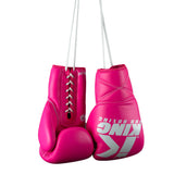 King Pro Boxing Boxhandschuhe XK mit Schnürverschluss – Pink/Weiss