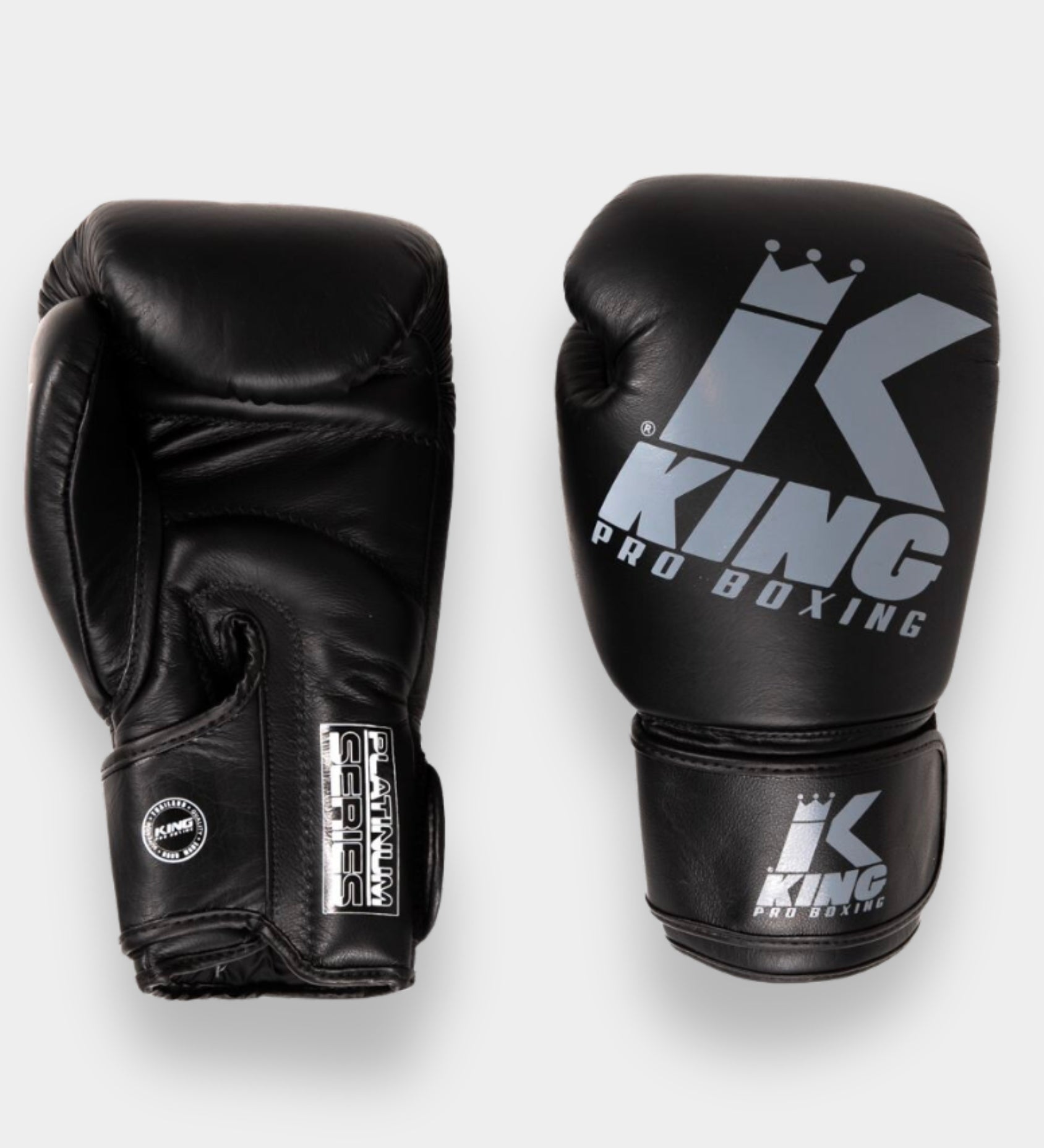 King Boxhandschuhe Platinum - Schwarz/Grau