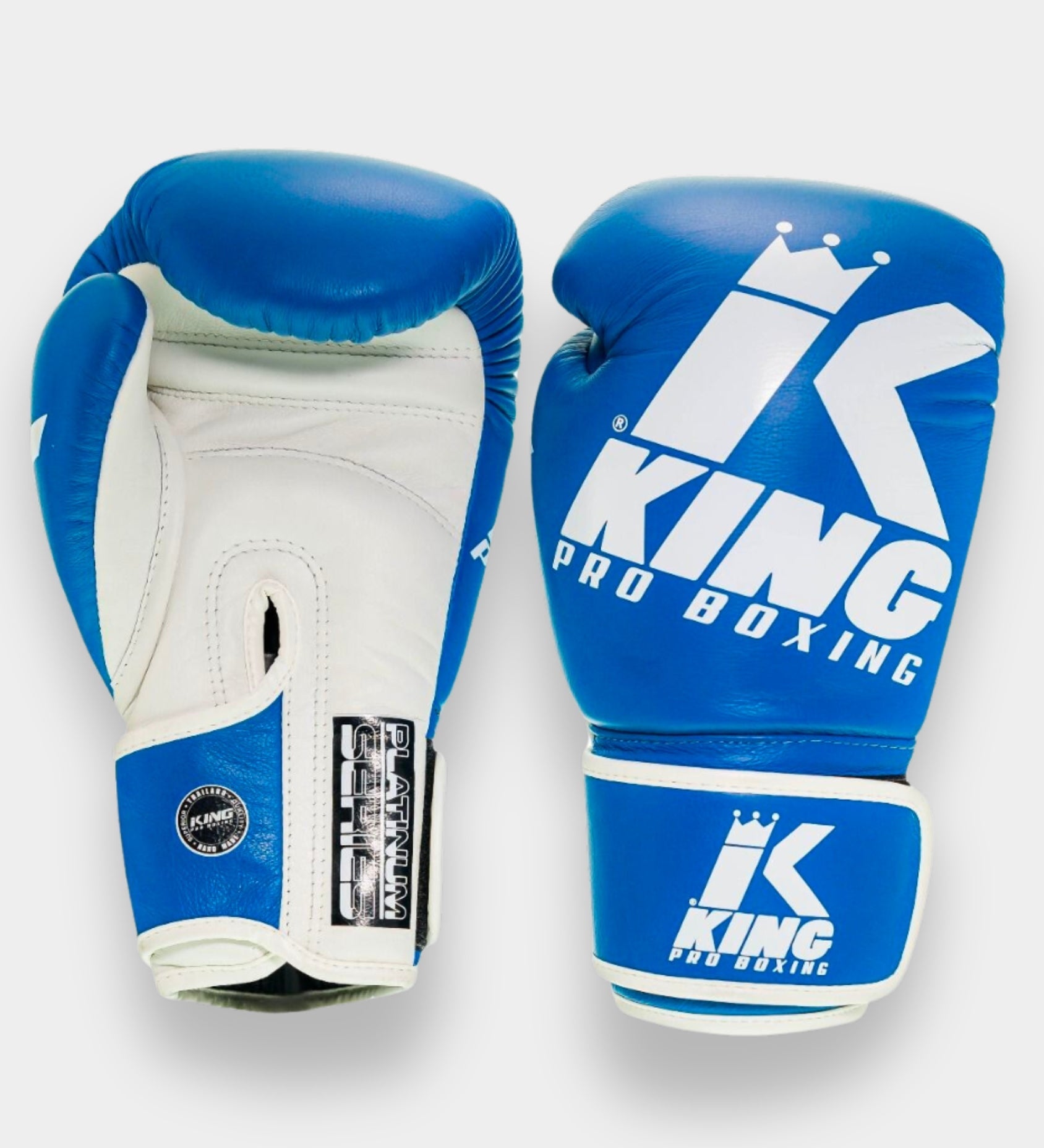 King Boxhandschuhe Platinum - Blau/Weiss