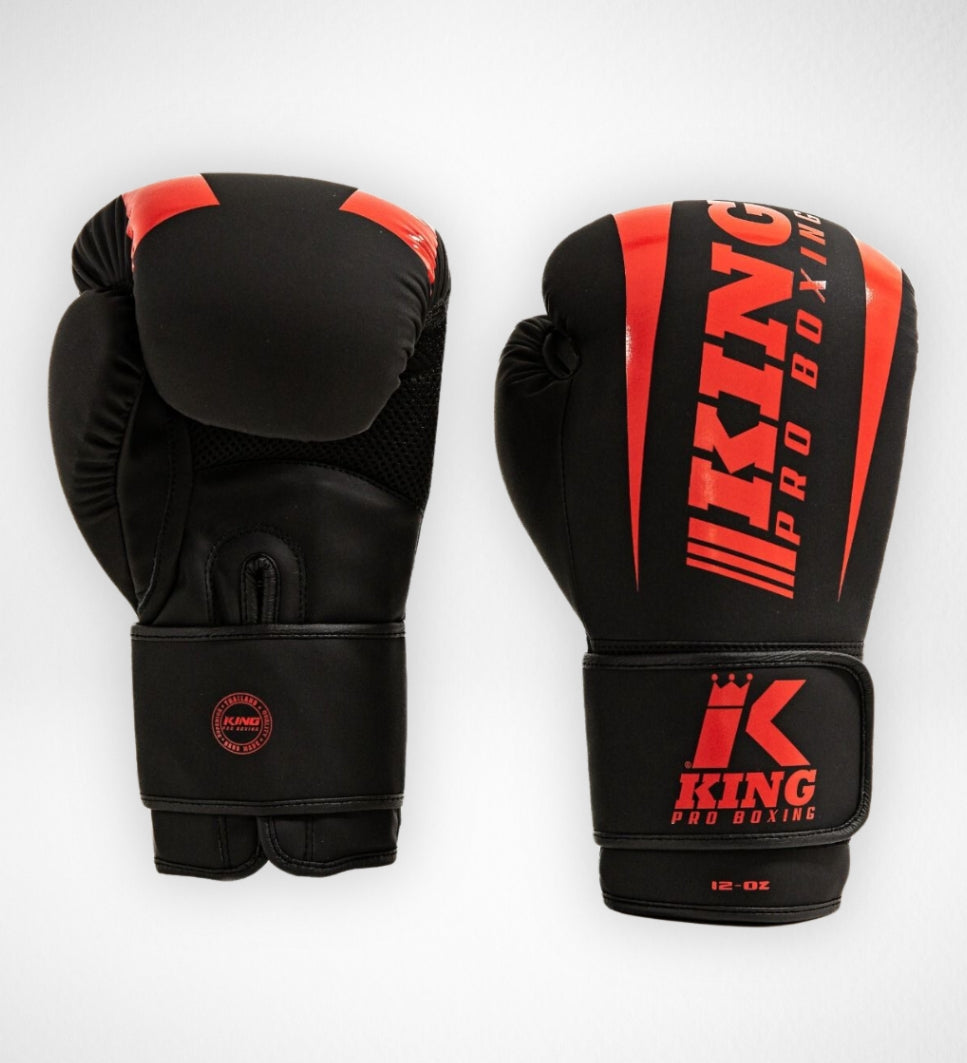 King Pro Boxing Boxhandschuhe Revo - Schwarz/Rot