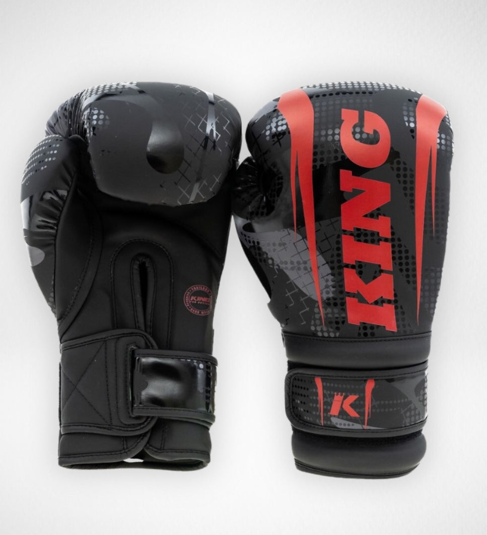 King Pro Boxing Boxhandschuhe Shogun - Schwarz/Rot