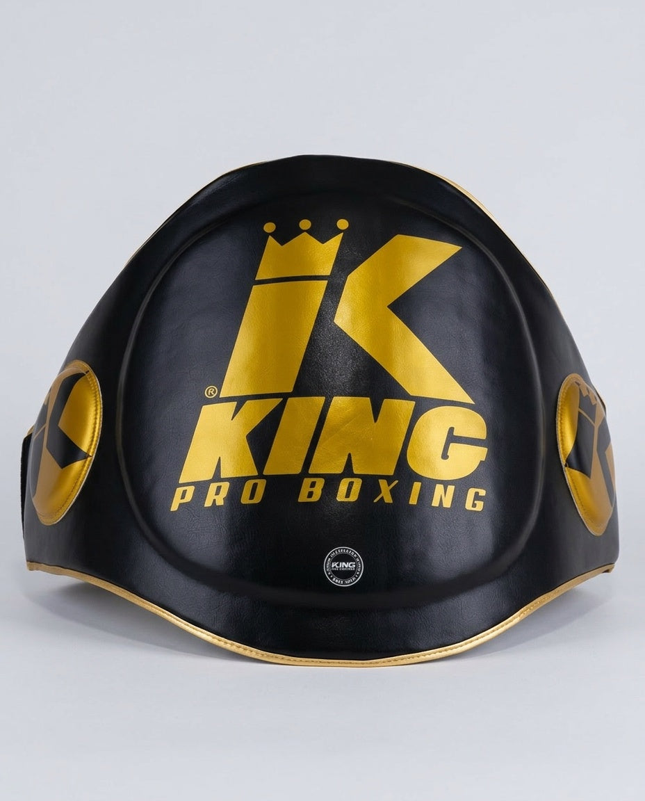 King Pro Boxing Bauchschutz – Schwarz/Gold