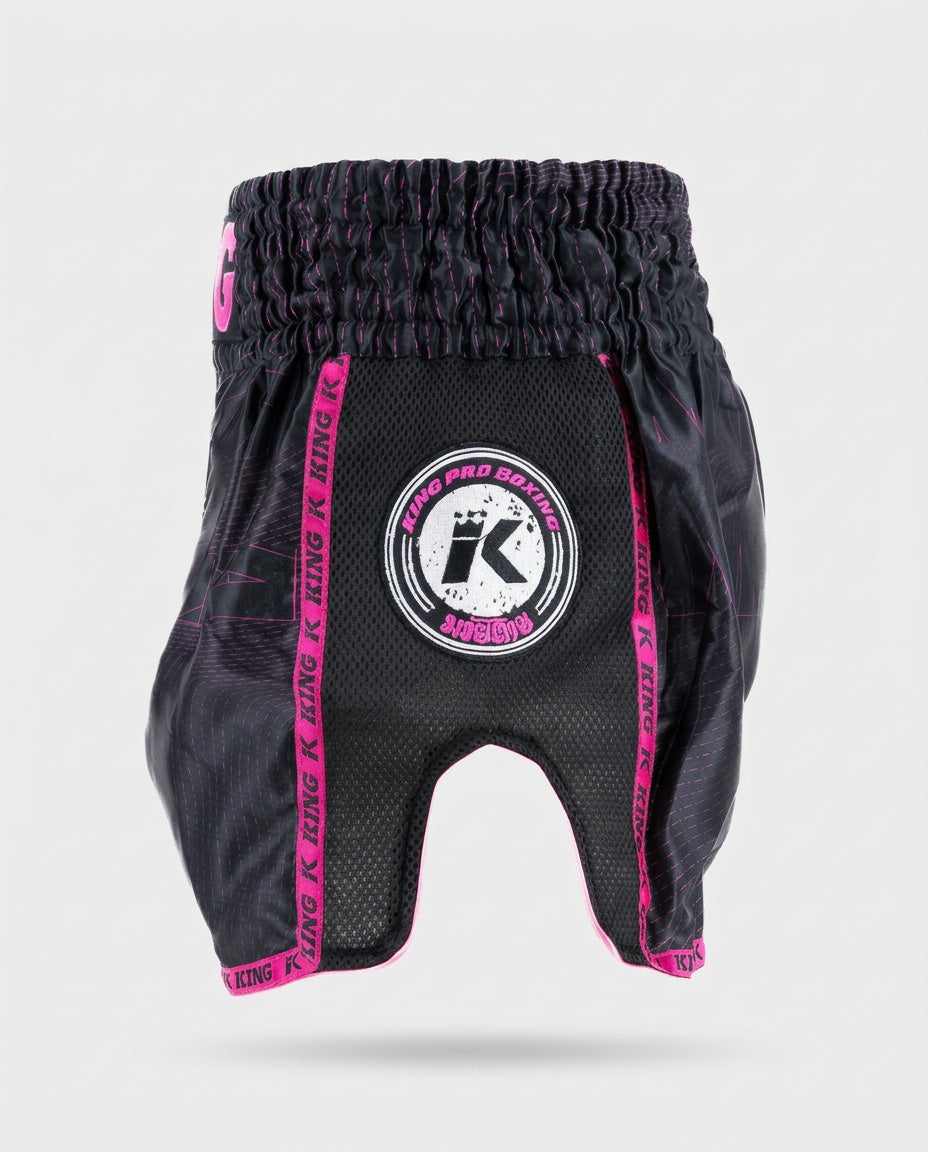 King Pro Boxing Muay Thai Shorts ‚08‘ – Schwarz/Rosa