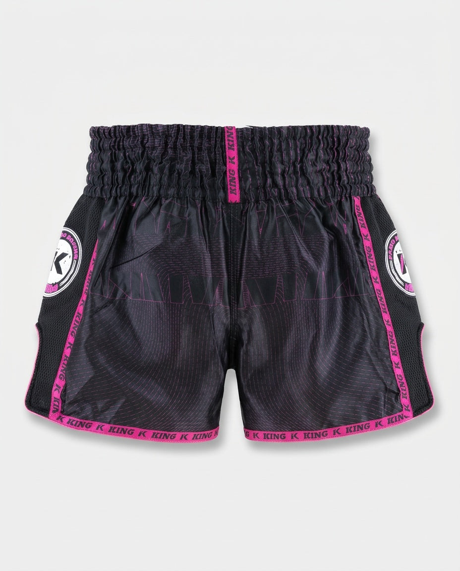 King Pro Boxing Muay Thai Shorts ‚08‘ – Schwarz/Rosa