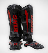 King Pro Boxing Schienbeinschoner Shogun - Schwarz/Rot