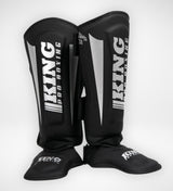 King Pro Boxing Schienbeinschoner Revo - Schwarz/Silber