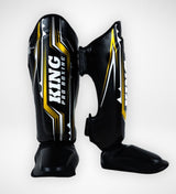 King Pro Boxing Schienbeinschoner Spartan - Schwarz/Gelb