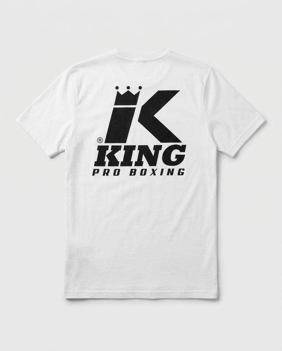 King Pro Boxing T-Shirt Logo – Weiss