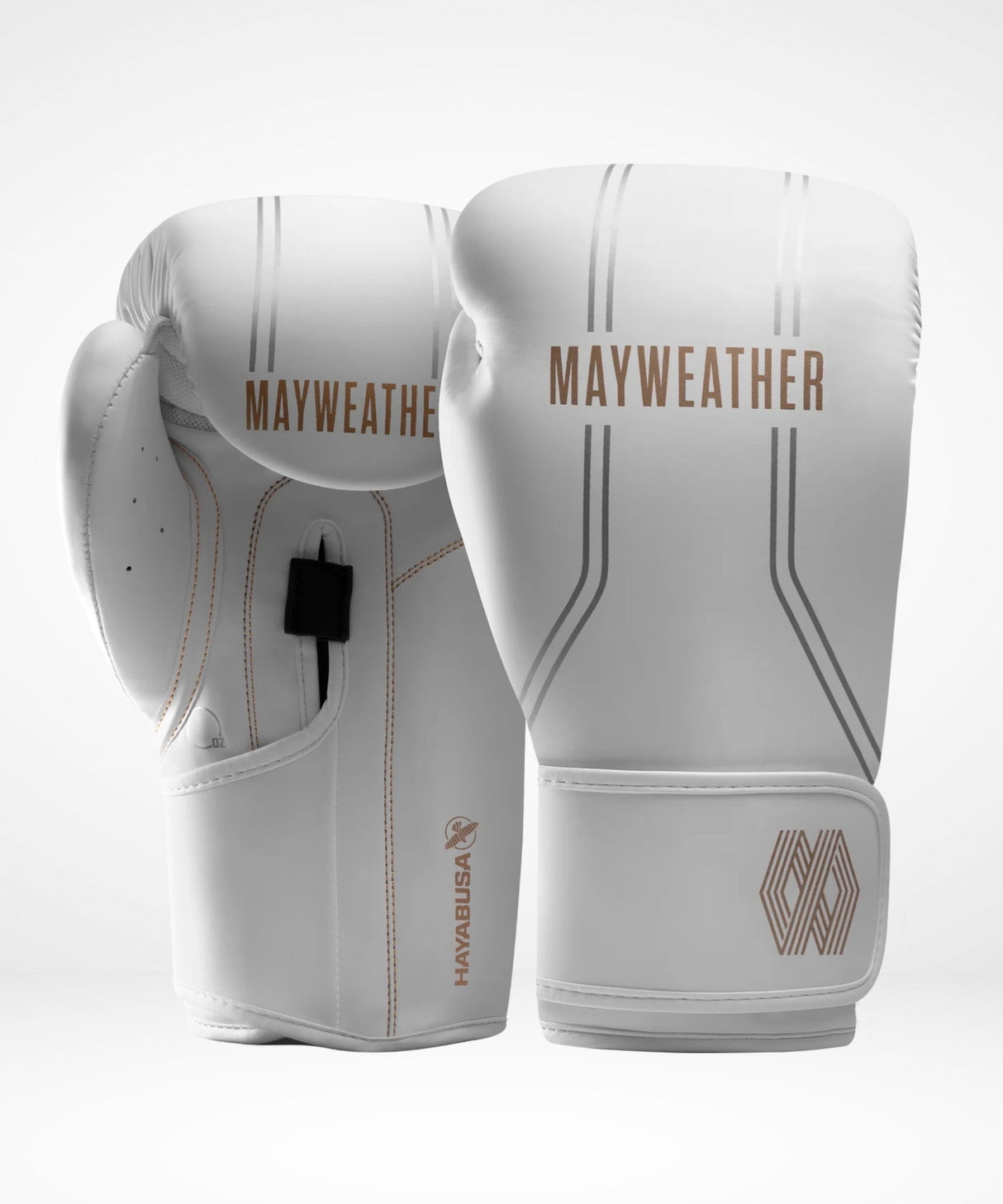 Hayabusa x Mayweather Bokshandschoenen Contender - Wit/Goud