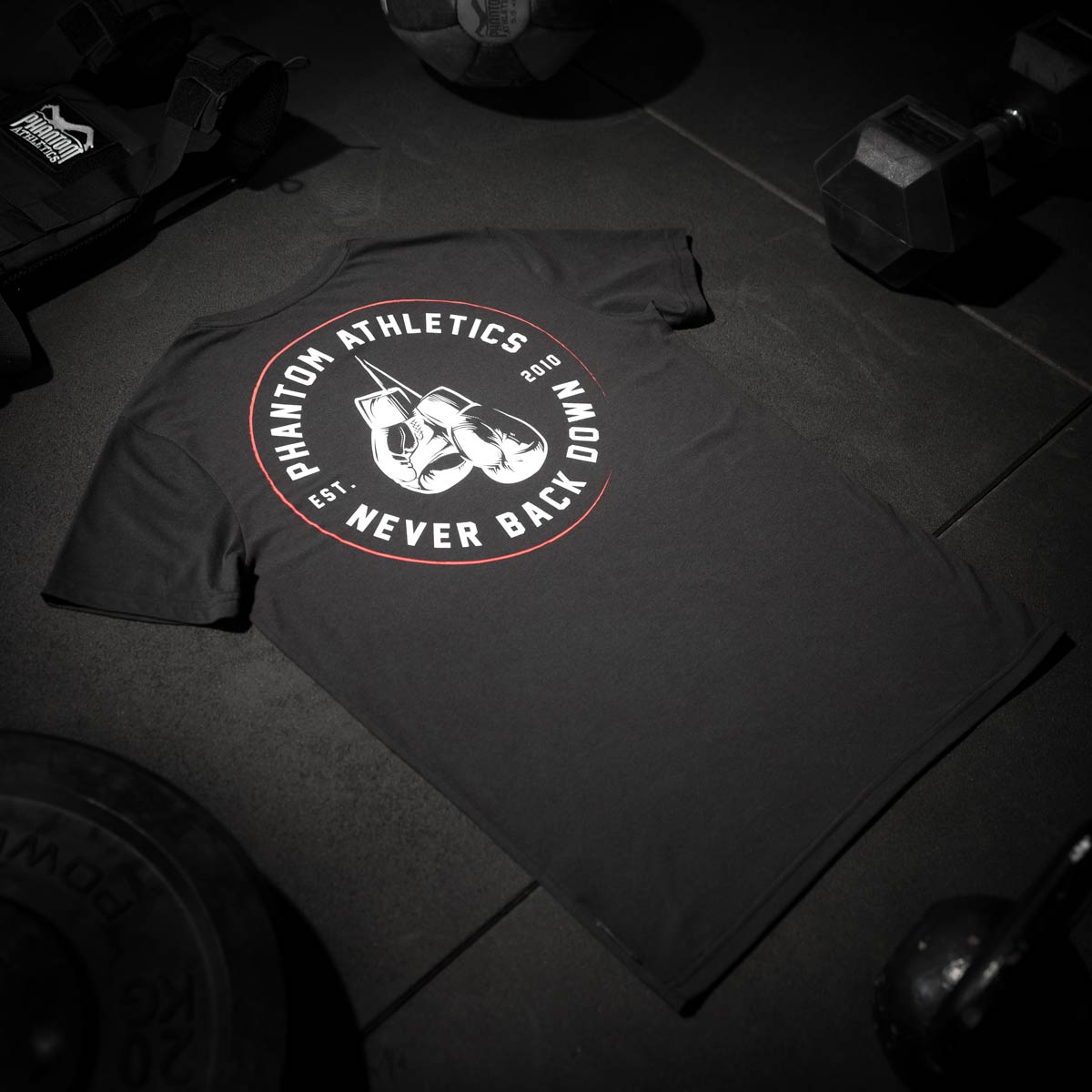Phantom Athletics T-Shirt Never Back Down - Schwarz
