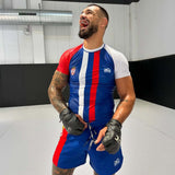 Phantom Athletics MMA Shorts Fusion-R Team Serbia - Rot/Weiß/Blau