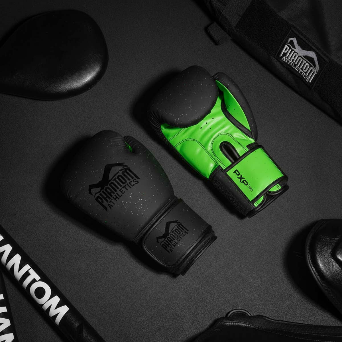 Phantom Athletics Boxhandschuhe Galaxy - Schwarz/Neongrün