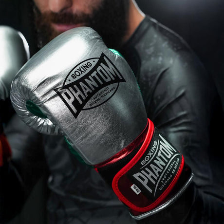 Phantom Athletics Boxhandschuhe Mexico - Silber/Grün/Rot